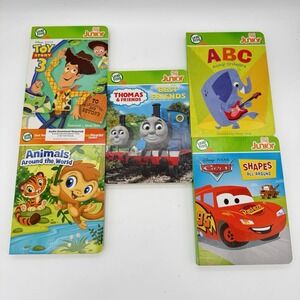 LeapFrog Tag Junior Lot of 5 Board Books Toy Story Thomas Cars ABCs Animals
